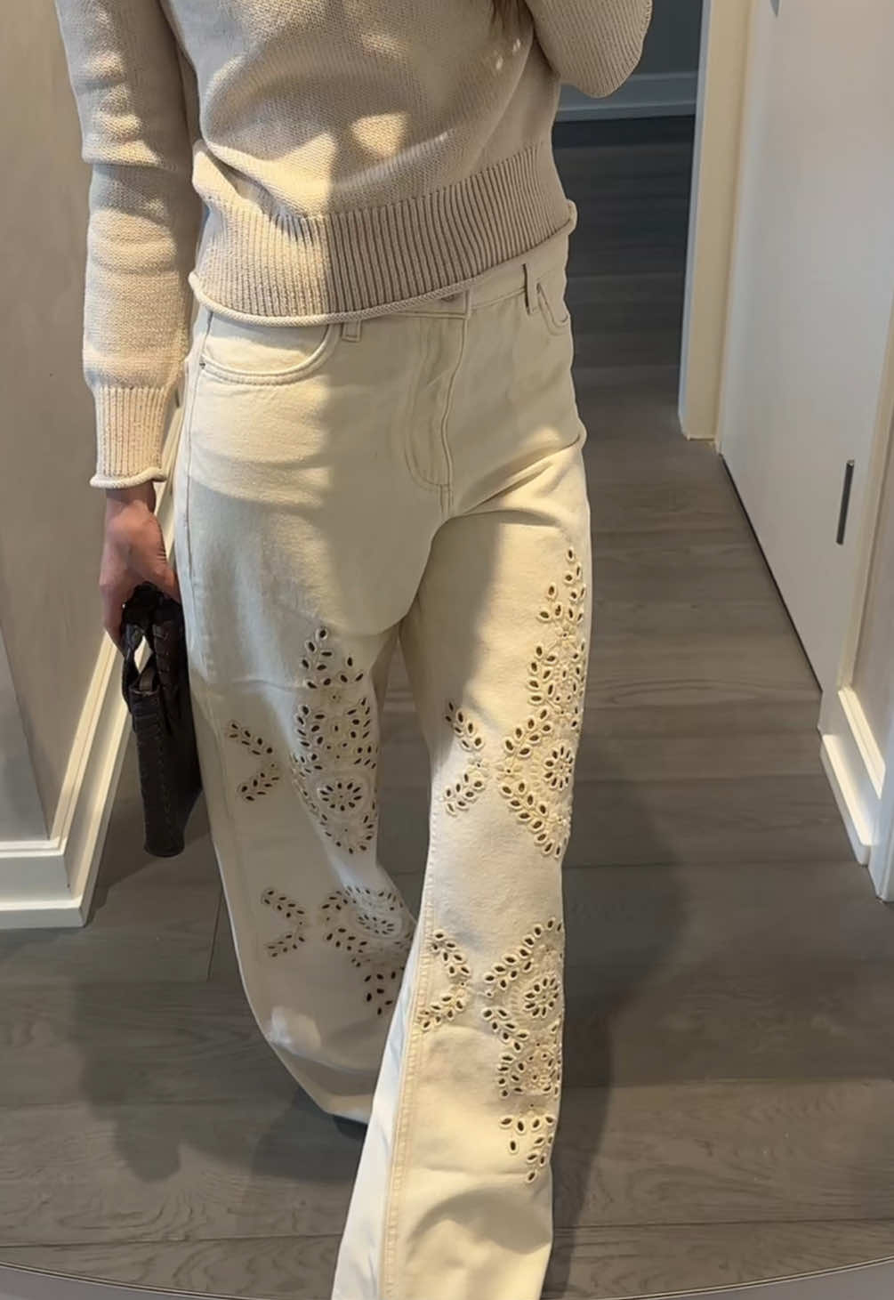 Bijele traperice Sezane