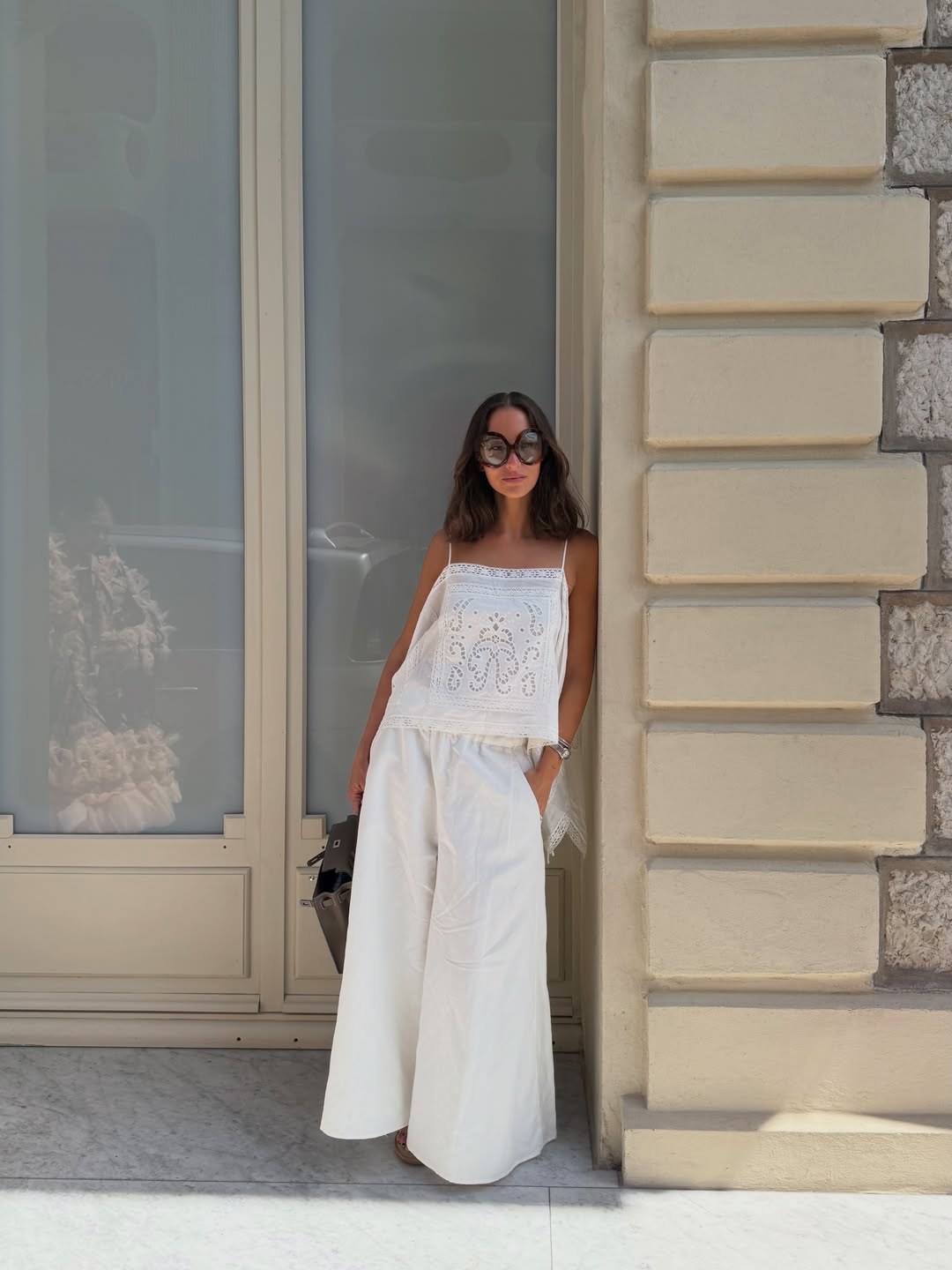 H&M top rupičasti vez