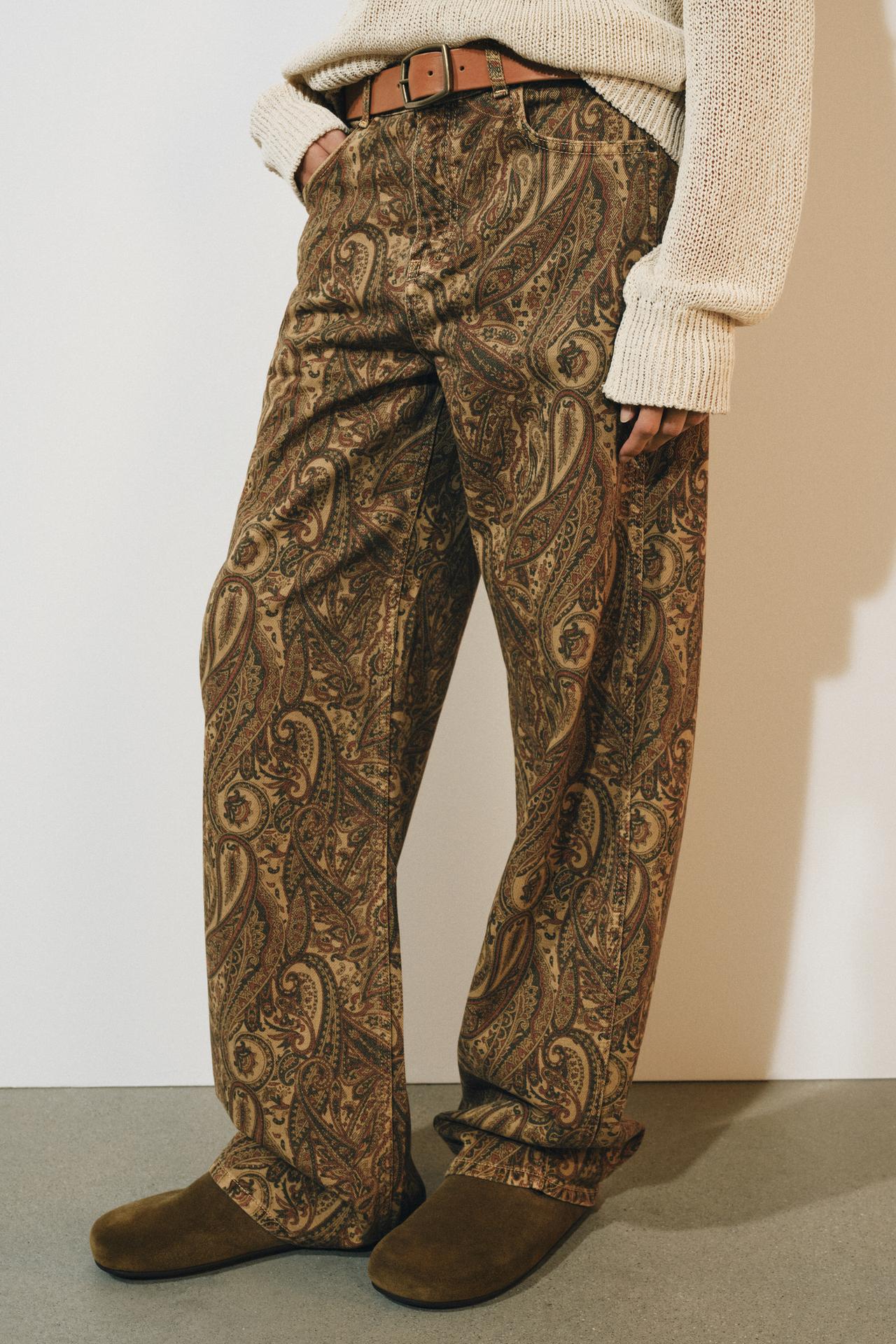 Zara traperice s paisley uzorkom