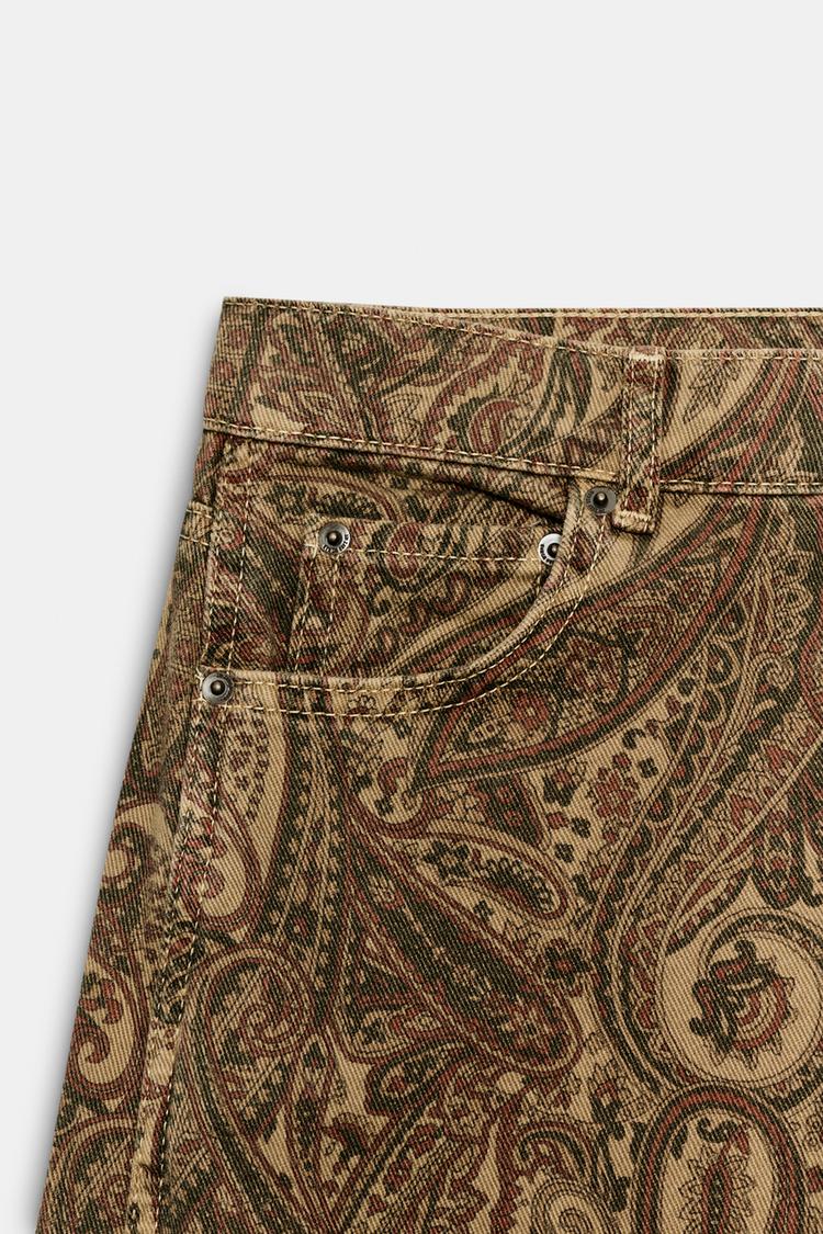 Zara traperice s paisley uzorkom
