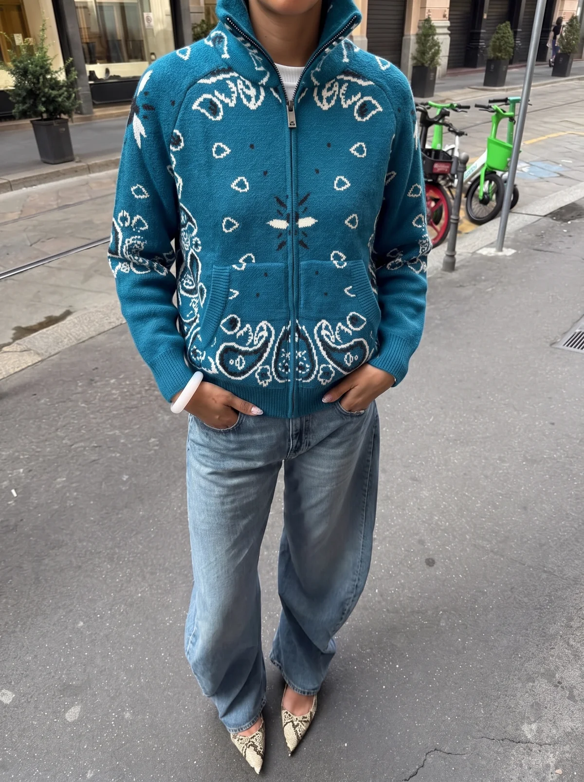 Ava Be kardigan s bandana uzorkom