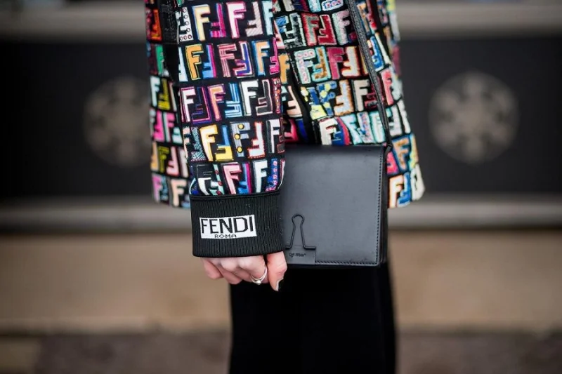 PARIS, FRANCE - MARCH 04: Lisa Pedigrew wearing Fendi hoodie, Off White bag, flared pants is seen during Paris Fashion Week Womenswear Fall/Winter 2018/2019 on March 4, 2018 in Paris, France. (Photo by Christian Vierig/Getty Images)