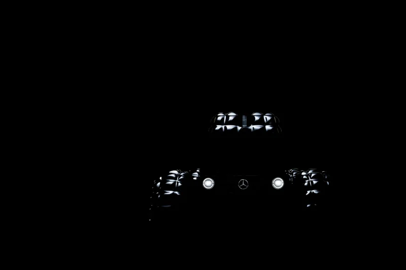 Mercedes-Benz and Moncler announcing a new collaboration, February 2023. Image: Thibaut Grevet for Mercedes-Benz. Mercedes-Benz and Moncler announcing a new collaboration, February 2023. Image: Thibaut Grevet for Mercedes-Benz.