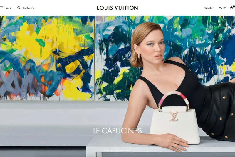 Screenshot Louis Vuitton kampanje