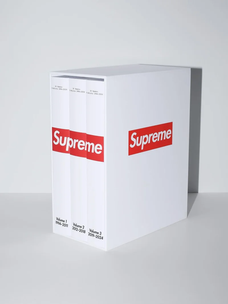 Photo by Supreme on April 22, 2024. May be an image of box, carton and text.