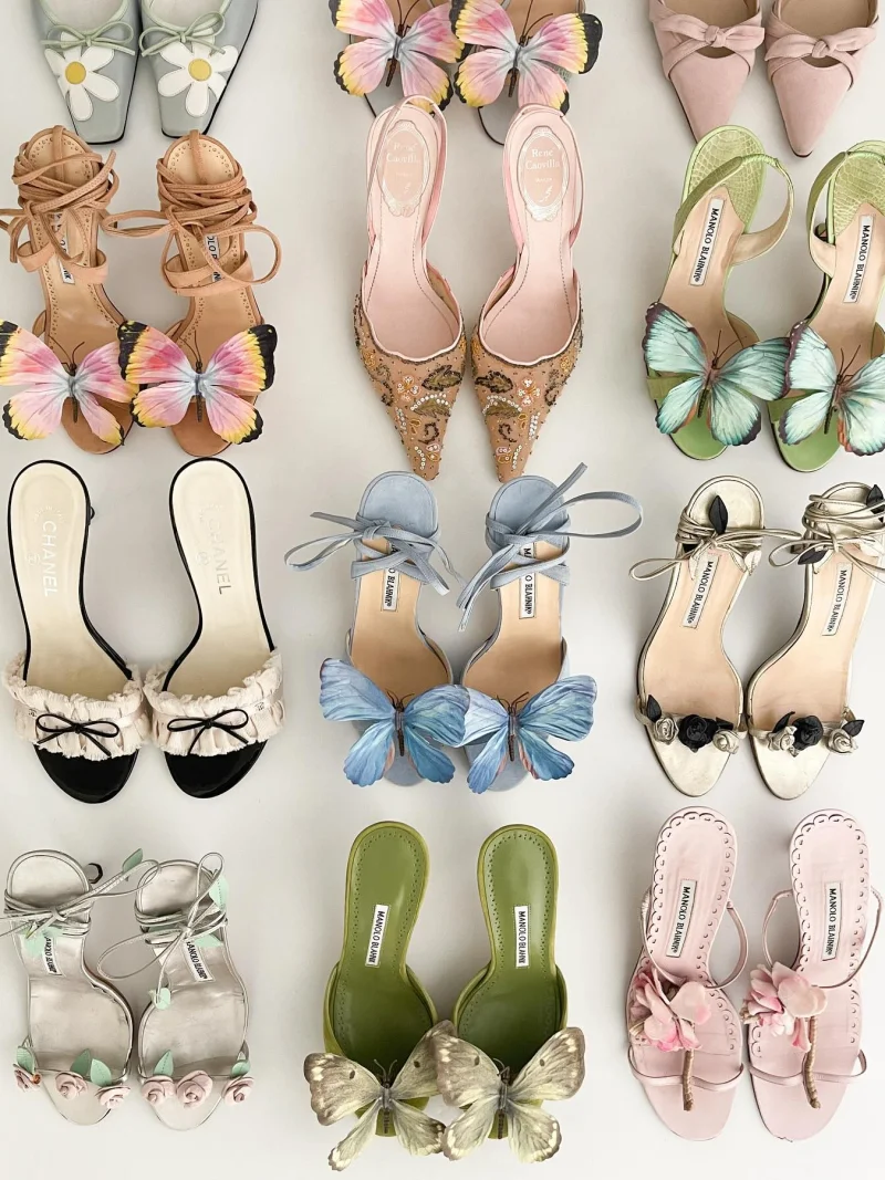 Photo shared by sororité. on April 24, 2024 tagging @sororitevintage. May be an image of espadrilles, sandals, slingback shoes and high-heeled shoes.