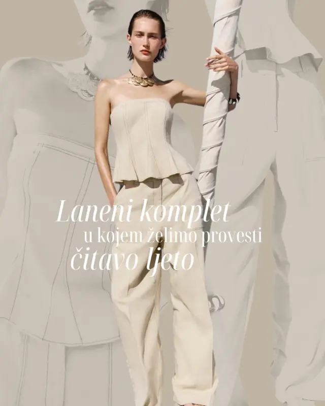 Top u stilu korzeta i široke hlače od prozračnog lana čine savršenu kombinaciju za vruće dane!

Elegantno, udobno i lako za stiliziranje. Nosiv od jutra do večeri, uz ravne sandale ili visoke potpetice, ovaj komplet nas je osvojio. 👌🏻 Sve detalje donosimo na linku u opisu profila.

#MagMe @zara