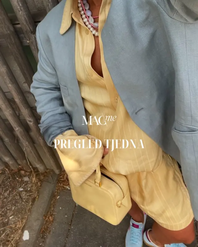 Pregled tjedna kroz #PhotoDump

Ove sezone kompleti su jedan od najpoželjnijih komada, a @AndOtherStories predstavio je verziju u butter-yellow nijansi – svijetloj žutoj koja se istaknula kao jedna od najtraženijih boja ljeta.

Ako u ormaru imate haljine koje ste nosili samo jednom, novi hrvatski brend @TWIACroatia nudi praktično i održivo rješenje. Riječ je o virtualnom ormaru koji nudi najam haljina uz jednostavan, elegantan i bezbrižan proces.

Ljeto ne može proći bez bijele haljine. Bezvremenski komad koji dolazi u brojnim varijacijama, od ležernih pamučnih i lanenih modela do večernjih dizajnerskih kreacija.

@Zara je ove sezone predstavila laneni komplet u pastelno ružičastoj boji koji kombinira oversized košulju i kratke hlače visokog struka – idealan za šetnju uz more, kavu u gradu ili večernji izlazak.

Ljuskice za zube postale su popularan način za postizanje blistavog osmijeha, no oko njih još uvijek postoji mnogo mitova. Uz pomoć dr. @TamaraZaja iz @Le_Clinic_Dental saznali smo kako zapravo funkcioniraju i što očekivati.

Oduševila nas je @Makris_Pharm SPF 30 mineralna krema za sunčanje bez kemikalija, mirisa i iritansa koja štiti kožu, njeguje je i smiruje zahvaljujući non-nano cink oksidu i ulju divlje ruže.

Priprema kože za sunce počinje iznutra! Suplementi poput @VitaYummyHr Tan & Glow sadrže beta karoten, vitamine C i E, bakar i kurkumu te pomažu koži da dobije zdrav sjaj i ravnomjerno potamni.

Prije odlaska na more vrijedi isprobati beauty tretmane koji kombinacijom kućne njege i stručnih zahvata pružaju brze i vidljive rezultate, a sve to možete napraviti na jednom mjestu u @Poliklinika_Milojevic

Jedna od važnijih tema o kojoj roditelji trebaju otvoreno razgovarati s djevojčicama jest prvi ginekološki pregled – uz podršku i savjete stručnjaka iz @AffideaHr poliklinike donosimo preporuke kako tu temu pretvoriti u iskustvo koje gradi povjerenje.

Nakon radnog dana, ljeto u Zagrebu savršeno je vrijeme za opuštanje uz koktel na nekoj od gradskih terasa! Predlažemo @NicosBistroZagreb, Urania Bar i Express Bar kao mjesta s odličnom atmosferom i urbanim ugođajem.

Više otkrivamo na MagMe.hr!