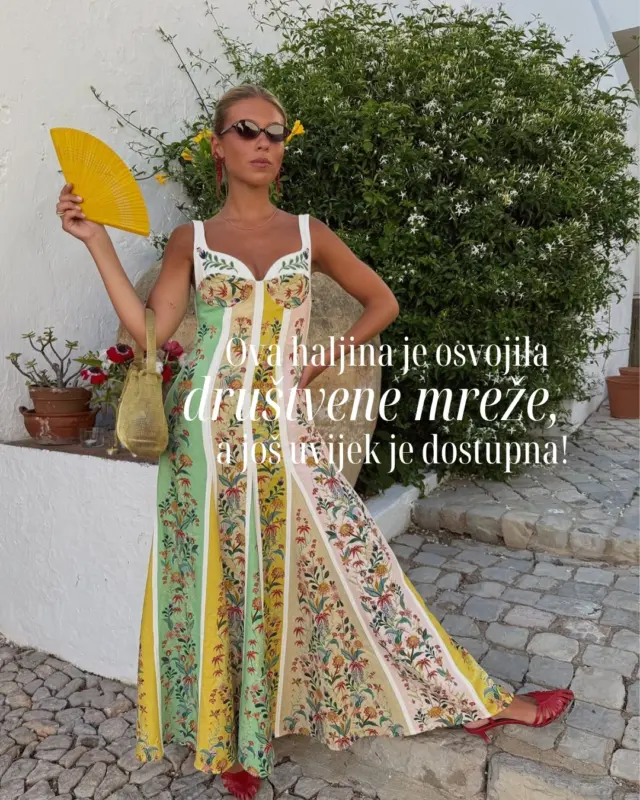 Lepršava, razigrana i izrađena od mješavine lana i viskoze, ovaj @FarmRio model u jarkim bojama i floralnim motivima savršen je za svečane i opuštene ljetne prigode. 🌸

Srcoliki izrez, A-kroj i korzetirani gornji dio laskaju svakom tijelu... jasno je zašto su je trendseterice već uvrstile u svoje favorite. Kako do nje i po kojoj cijeni otkrivamo na linku u opisu profila!

#MagMe @ritamontezuma